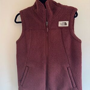 The North Face Kids Maroon Fleece Vest